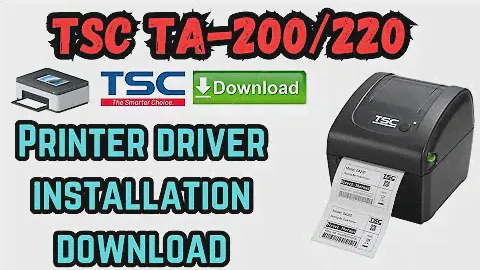 TSC DA220 DA200 PRINTER DRIVER INSTALLATION SETUP