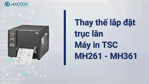 Thay thế lắp đặt trục lăn in công nghiệp TSC MH261, TSC MH361