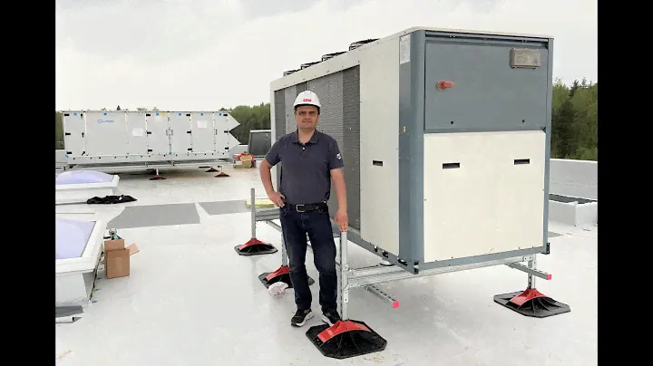 Вент. установка и чиллер на кровлю / Vent unit & Chiller mounting
