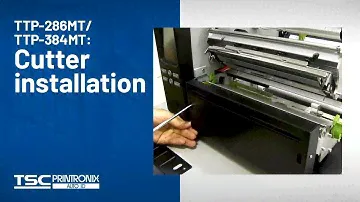 TSC TTP-286MT / TTP-384MT: Cutter installation