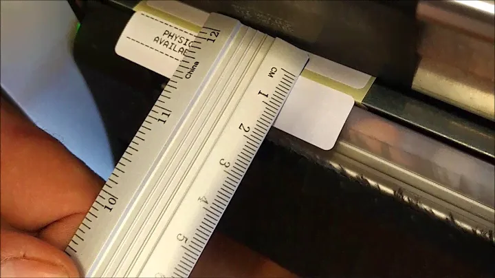 TSC MH240T Test small label peel off 15mm width